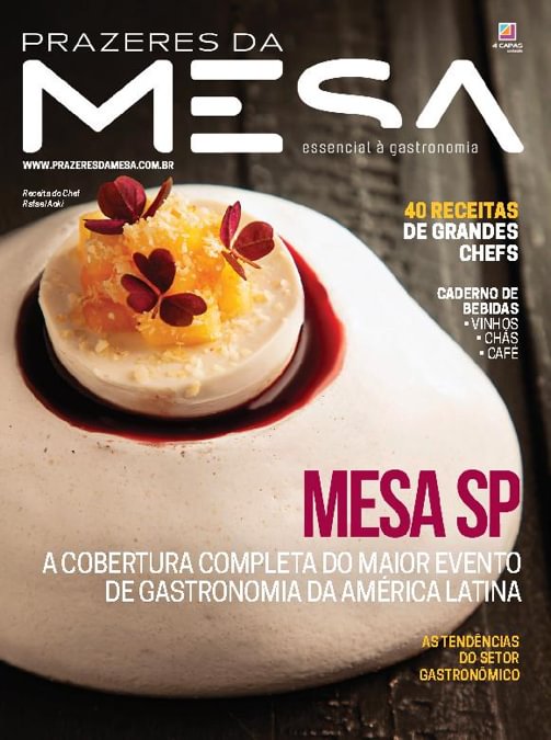 Capa da revista "Prazeres da Mesa"