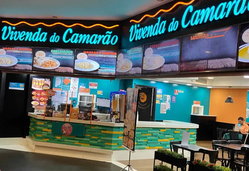 Loja da Vivenda do Camarão no shopping, no qual temos ações coletivas