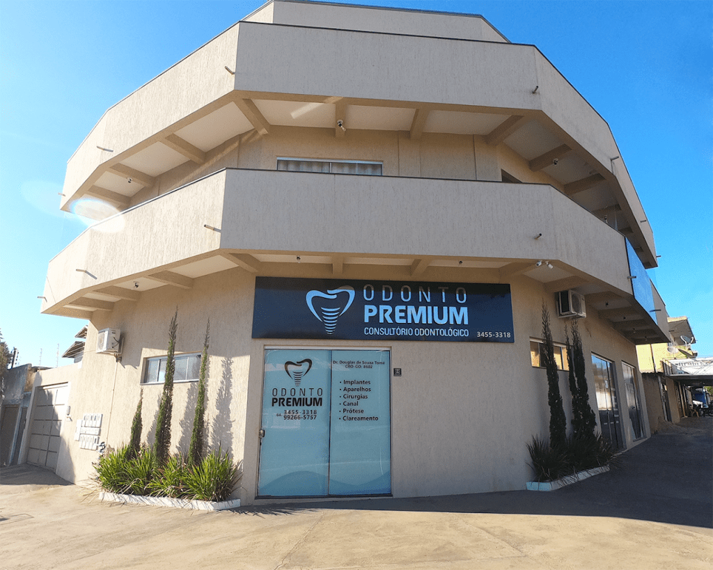 Fachada do Odonto Premium - onde temos convênios para os trabalhadores de Caldas Novas